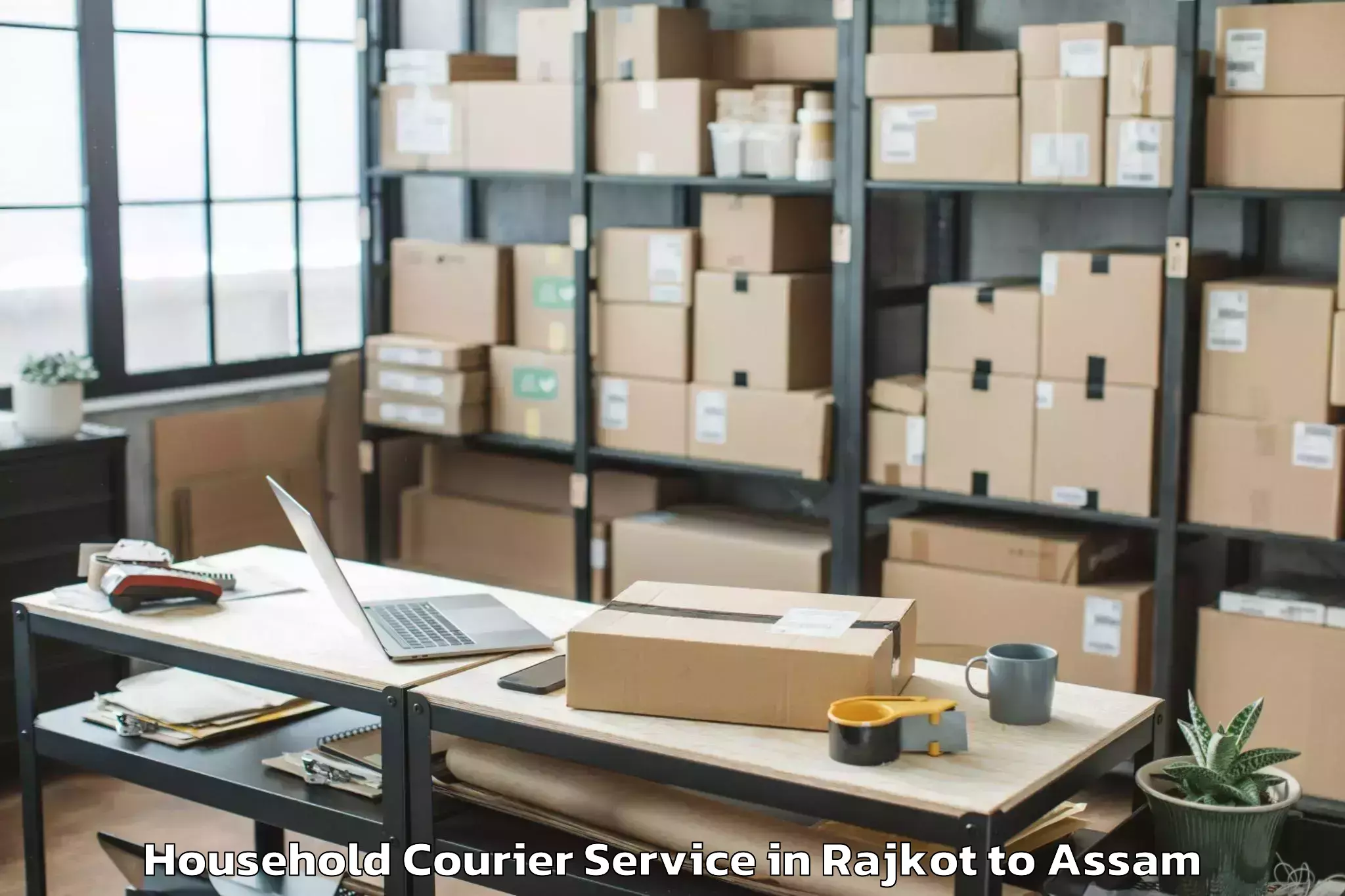 Affordable Rajkot to Rowriah Airport Jrh Household Courier